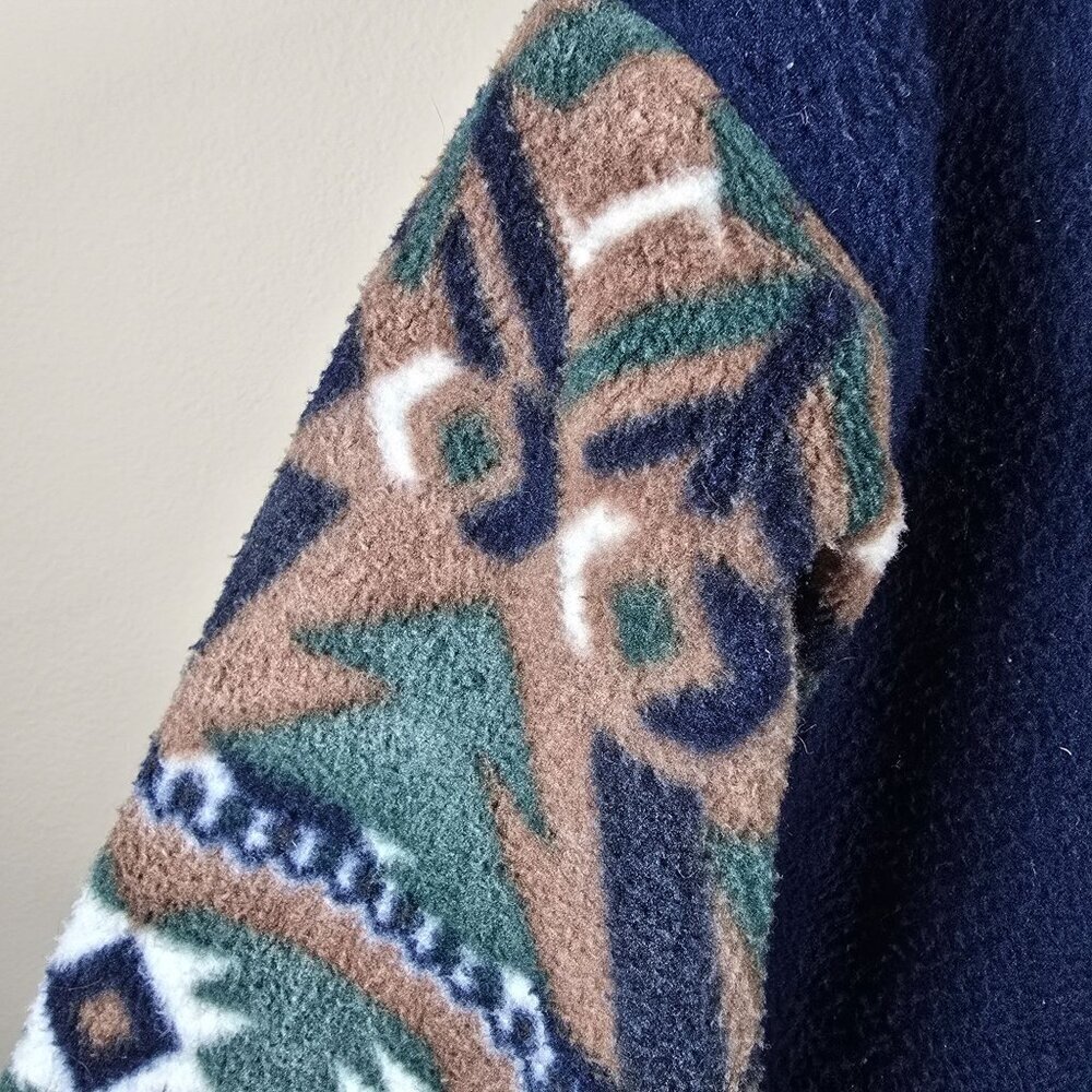 Vintage Fleece Jacket With Tree / Aztec‎ Pattern (GUC) - Picture 7 of 12